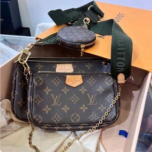 Louis Vuitton Monogram Multi-Pochette Accessoires - Brown/Green/Gold